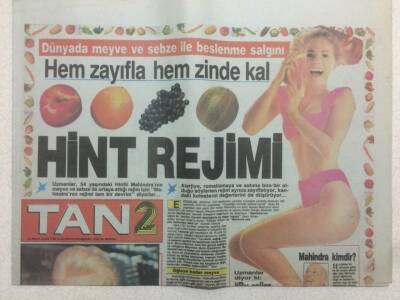 Tan Gazetesi 2 Eki 25 Mayıs 1990 - Hülya Yiğitalpten Süper Şov GZ51908 - 1
