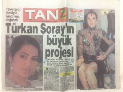 Tan Gazetesi 2 Eki 25 Ocak 1990 - Türkan Şorayın Büyük Projesi GZ51597 - 1
