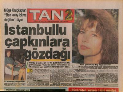 Tan Gazetesi 2 Eki 29 Eylül 1989 - Devran Çağlara Altın Kaset - Dünden Bugüne Müjde Ar GZ126376 - 1