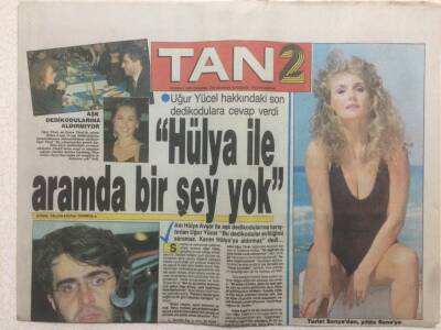 Tan Gazetesi 2 Eki 29 Kasım 1989 - Sezen Aksu On Yıl Sonra Sinemada, Hülya Aşk Dedikodularına Aldırmıyor GZ51894 - 1