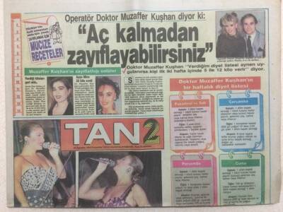 Tan Gazetesi 2 Eki 30 Ağustos 1990 - Sibel Canın 80 Milyonluk Yeni Gardırobu GZ51933 - 1