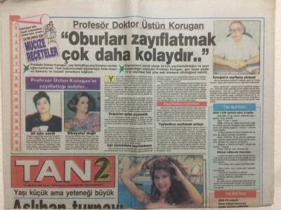 Tan Gazetesi 2 Eki 31 Ağustos 1990 - Sibel Candan Göğüs Şov GZ51934 - 1