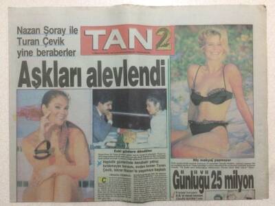 Tan Gazetesi 2 Eki 31 Mayıs 1990 - Nazan Şoray İle Turan Çevik Yine Beraberler GZ51909 - 1