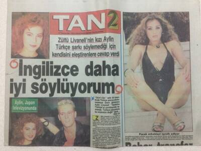 Tan Gazetesi 2 Eki 31 Temmuz 1990 - Bahar Öztan Paralı Erkekleri Tercih Ediyor GZ51470 - 1
