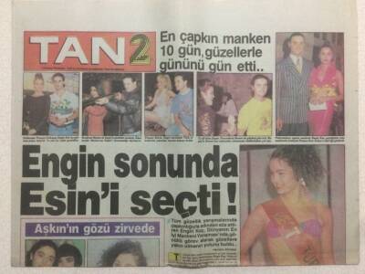Tan Gazetesi 2 Eki 4 Haziran 1990 - Sezen Aksunun Tahtına Oturdu GZ51910 - 1