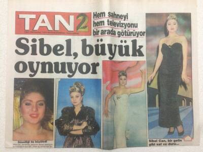 Tan Gazetesi 2 Eki 6 Mart 1989 - Sibel Can Büyük Oynuyor GZ51484 - 1
