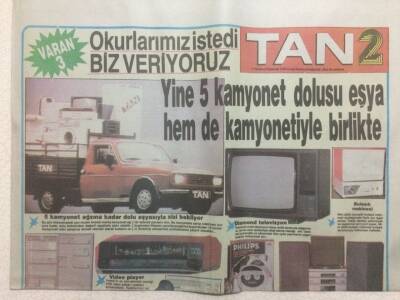 Tan Gazetesi 2 Eki 9 Temmuz 1990 - Türkan Şoray Cihan Ünal İle Ekranlara Gelecek GZ51918 - 1