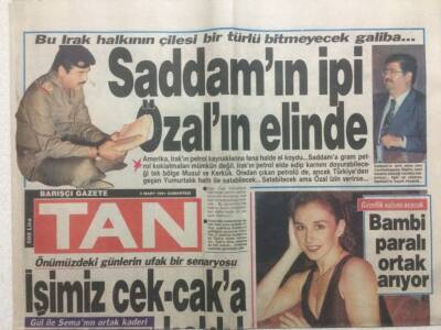 Tan Gazetesi 2 Mart 1991 - Saddam ın İpi Özalın Elinde GZ51870 - 1