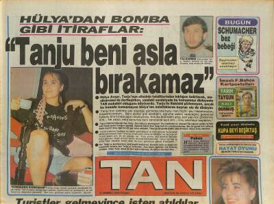 Tan Gazetesi 2 Temmuz 1989 - Maradonanın Amerika Kaçamağı - Hülya Avşardan Bomba Gibi İtiraflar GZ128021 - 1