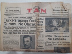 Tan Gazetesi 20 Eylül 1949 - Türk Parasının Yeni Durumu Ne Olacak GZ71510 - 1