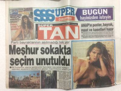 Tan Gazetesi 20 Eylül 1991 - Meşhur Sokakta Seçim Unutuldu GZ51431 - 1