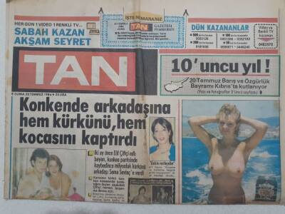 Tan Gazetesi - 20 Temmuz 1984 - Evren Türk Milleti Kıbrıs Türkünün Yanındadır GZ112688 - 1