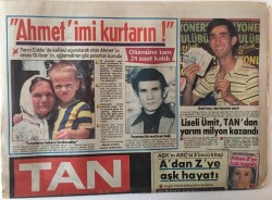 Tan Gazetesi 21 Ağustos 1986 - Seda Sayan Cimri Herifler, Bana Çiçek Yerine Çek Gönderseler GZ13802 - 1