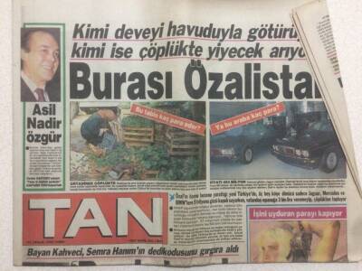 Tan Gazetesi 21 Aralık 1990 - Burası Özalistan GZ51832 - 1