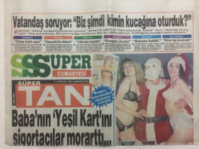 Tan Gazetesi 21 Aralık 1991 - DYPden Zam Kutlaması GZ51854 - 1