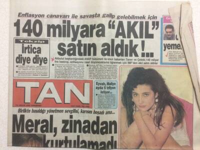 Tan Gazetesi 22 Aralık 1990 - İrtica Diye Diye GZ51833 - 1