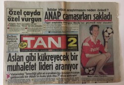 Tan Gazetesi 22 Ocak 1987 - Maaşlı Amigo GZ11979 - 1