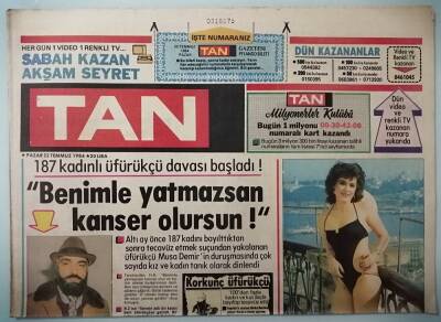 Tan Gazetesi 22 Temmuz 1984 Galata Kulesinde Güneşleniyor -GZ14897 - 1