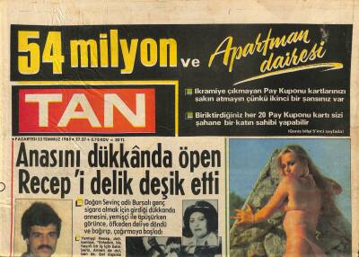 Tan Gazetesi 22 Temmuz 1985 - Alman Gerda Türkiyede İlk İş Olarak Türk Rakısını İçtiğini Söyledi GZ113904 - 1