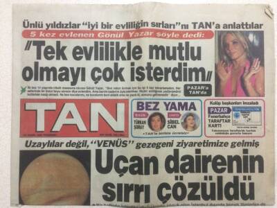 Tan Gazetesi 23 Kasım 1989 - Ajda Pekkan Ayrılık Değil Tamirat Var Dedi GZ51786 - 1