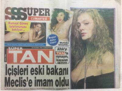 Tan Gazetesi 23 Kasım 1991 - Eski Bakan İmam Oldu GZ51852 - 1