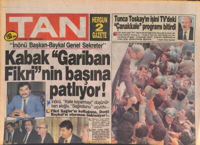Tan Gazetesi 23 Mart 1988 - Salih Güney Amerikada Vuruldu - Şarkıcı Filiz Fena Sıkıştı ! GZ127049 - 1