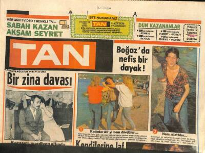 Tan Gazetesi 24 Ağustos 1984 - Adanalı Hamit Ağa Hacı Olmaya 3 Karısıyla Gitti ! GZ113928 - 1