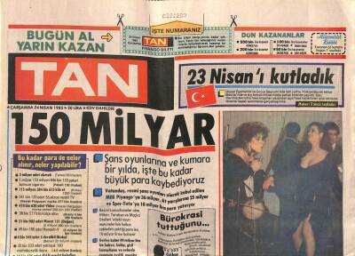 Tan Gazetesi 24 Nisan 1985 - Yüksel Uzelin Doğum Gününde Müjde Ar Coştu GZ105115 - 1