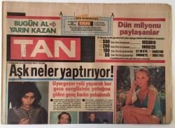 Tan Gazetesi 25 Ağustos 1983 - Türkan Şorayın Yeni Rol Arkadaşını Kendi Seçti Can Gürzap GZ16562 - 1