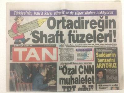 Tan Gazetesi 25 Ocak 1991 - Saddamdan Büyük Tehdit GZ51586 - 1