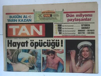 Tan Gazetesi 25 Temmuz 1983 - Koca Amiral Aşk Yüzünden Cinayet İşledi GZ8153 - 1