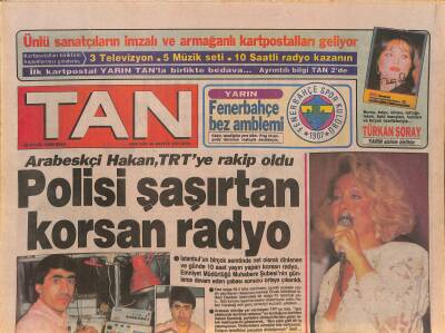 Tan Gazetesi 26 Eylül 1989 - Emel Sayına Rekor Ücret - Arabeskçi Hakan , TRTye Rakip Oldu GZ127514 - 1