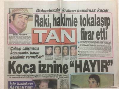 Tan Gazetesi 26 Haziran 1990 - Koca İznine Hayır GZ51804 - 1