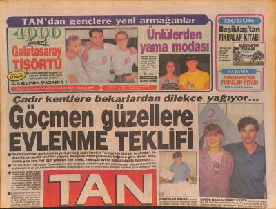 Tan Gazetesi 26 Temmuz 1989 - Hülya Avşar , Samsuna Gitmekten Korktu - Tarık Akanın Sinemaya Başladığı Zor Yıllar... GZ126296 - 1