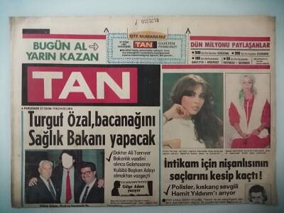 Tan Gazetesi 27 Ekim 1983 Hülya Avşar Vefasız Sevgili Olarak Ün Yaptı -GZ14804 - 1