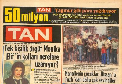Tan Gazetesi 27 Haziran 1985 - Papazın Büyüsü Yatak Ballandırıyor * Orhan Gencebay-Sevim Emre GZ126748 - 1