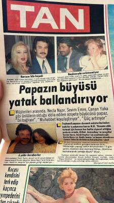 Tan Gazetesi 27 Haziran 1985 - Papazın Büyüsü Yatak Ballandırıyor * Orhan Gencebay-Sevim Emre GZ126748 - 2