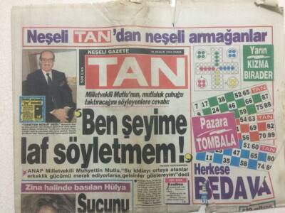 Tan Gazetesi 28 Aralık 1990 - Mutfakta Gözyaşı Dinmiyor GZ51850 - 1