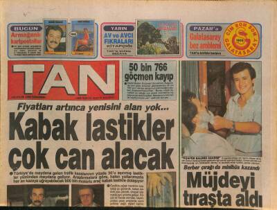 Tan Gazetesi 28 Eylül 1989 - Songül Ülkü Röportajı, Alice ve Ellen Kessler, Dünya Boks Şampiyonasında Türk Rüzgarı, Hülya Avşar GZ126399 - 1