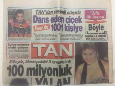Tan Gazetesi 28 Ocak 1990 - Sibel Can Yunanistanda Şöhret Oldu GZ51599 - 1