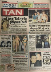 Tan Gazetesi 29 Aralık 1983-Emel Sayın Türkiyeden Gidiyorum Dedi GZ45472 - 1