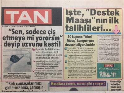 Tan Gazetesi 29 Kasım 1985 - Sen Sadece İşemeye mi Yararsın Deyip Uzvunu Kesti GZ34010 - 1
