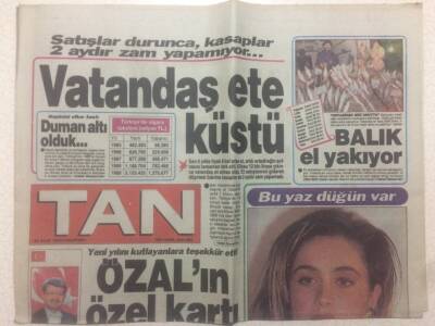 Tan Gazetesi 29 Ocak 1990 - Hülya Tanjuyu Bal Gibi Kullanıyor GZ51596 - 1