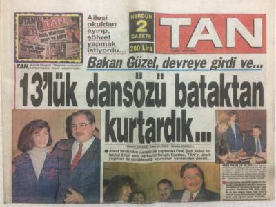 Tan Gazetesi 3 Mart 1989 - Hasan Celal Güzel Devreye Girdi GZ51843 - 1
