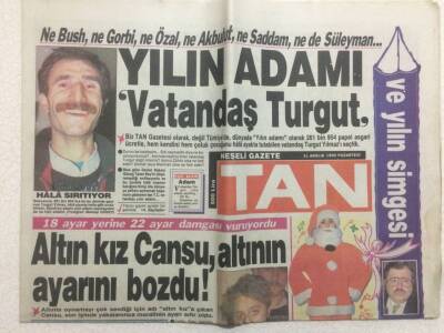 Tan Gazetesi 31 Aralık 1990 - Zerrin Özer Boşanma Kararını Kutladı GZ51784 - 1
