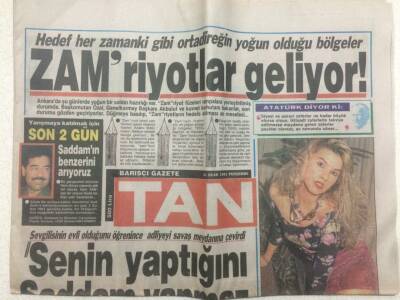 Tan Gazetesi 31 Ocak 1991 - Özallar Karaborsa GZ51451 - 1