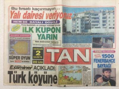 Tan Gazetesi - 4 Mart 1989 - Sibel Can Şarkılarını Tanju İçin Söyledi GZ51419 - 1