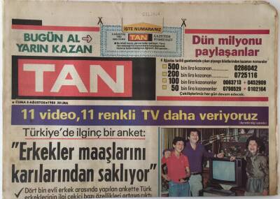 Tan Gazetesi 5 Ağustos 1983 - 1983 Türkiye Güzeli Neşe Erberk Avrupada da İddialıyım GZ16564 - 2