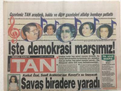 Tan Gazetesi 6 Mart 1991 - Savaş Biradere Yaradı GZ51883 - 1