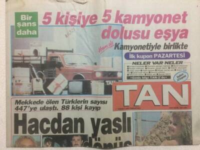 Tan Gazetesi 7 Temmuz 1990 - Nazan Şoray Aşkını Şarkı Yaptı GZ51812 - 1